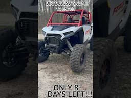 🚨 ONLY 8 DAYS LEFT TO WIN A BRAND NEW DECKED OUT RZR!!! Hurry & head to dirtdudesutv.com 🚨