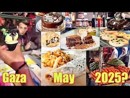 Mystery Cafes in War Torn GAZA Post Delicious Food Videos & Pics Daily - May 2025 - Huh? Starving?