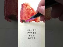Lunar Eclipse Red – Holbein Granulating Watercolor Swatch & Pigment Breakdown