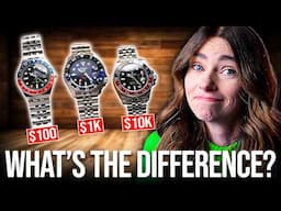 Difference Between $100, $1000 and $10,000 Watches