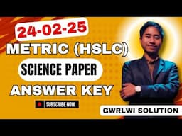 ASSAM HSLC 2025 General Science Paper Solved | ASSEB 2025