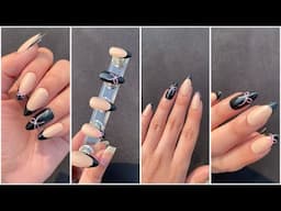How to make pressons at home || Pinterest inspired pressons nail set
