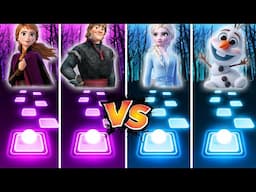 Frozen Anna & Kristoff VS Frozen Elsa & Olaf - Tiles Hop!