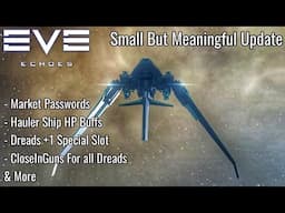 EVE Echoes - Small But Meaningful Update? - Market Passwords, Hauler Ship Buffs, More Dread Slots