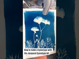 How to make a Cyanotype with the Jacquard Cyanotype Kit #cyanotype #jacquard @jacquardproducts