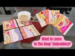 Want to Learn In The Hoop Embroidery? Start With These Stunning Freeform Coasters!