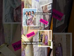 Afrozeh damask/chikankari lawn 2025| lawn hatun reviews #afrozehofficial #pakistanidresses #pakistan
