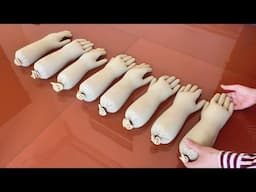 Awesome Idea From Gloves , Cement   Making Coffee Table And Flower Pots  Very Easy At Home .