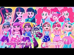 My talking angela 2 | My Little Pony | Pinkie Pie Vs Twilight Sparkle | New Update | cosplay