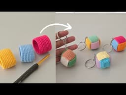 Turn a Simple Crochet Ball Into a Trendy Car Ornament or Keychain! ✨