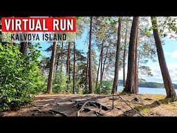 Virtual Run Kalvøya Island Oslo, Norway. Beautiful Nature Scenery