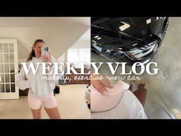 WEEKLY VLOG // Car shopping, current makeup routine, and workout plan!