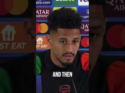 William Saliba is HAPPY and PASSIONATE about Arsenal amid transfer rumours #arsenal #football