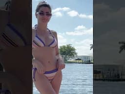Pool Day Perfect: My Colorful Stripe Bikini Look