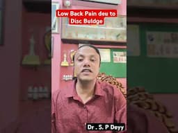#drspdeyy #alternativemedicine  #homeopathy #besthomeopathicdoctor #lowbackpain  #discbuldge