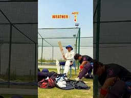 SIX HITTING Drill in 40°C temperature!🏏🔥 #shorts #cricketcardio #cricketpractice
