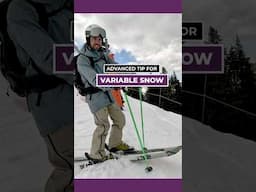 Advanced tip for difficult snow conditions #ski #skiing #skitips #learntoski #howto