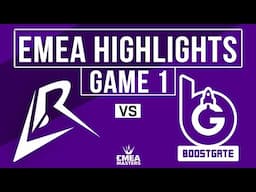 LR vs BGT Game 1 Highlights | EMEA Masters Spring 2025 | Los Ratones vs BoostGate Esports