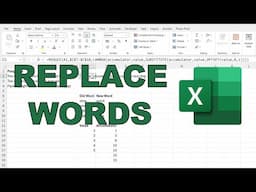Replace multiple words in excel using REDUCE