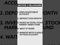 How to make a million dollars... #stockmarket #investing #finance #retirerich