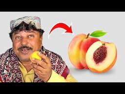 Tribal People Try Juicy Western Peach