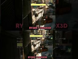 Difference between 7800X3D and 9800X3D #7800x3d #9800x3d