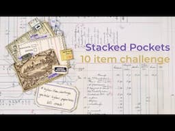 Stacked Pockets | 10 item challenge | #bybaritemchallenge @bybar_paperlover