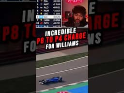 HUGE overtaking charge from P8 to P4!