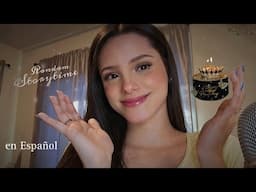 ASMR| Aleatory Storytime en Español 🤭🎈(+ camera brushing, tapping)