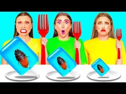 बिग, मध्यम और छोटी प्लेट चुनौती | मजेदार स्थितियां और विफल BaRaDa Challenge