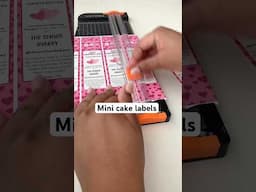 How I cut mini cake pan labels at home