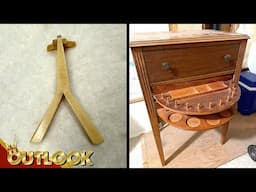What Is This MYSTERIOUS Y-shaped Thing With A Hinged Part And This Nightstand With A Revolving Door?