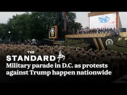 People across the U.S. protest against Trump as military parade moves through D.C.