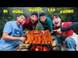 Hà Sam Một Ngày Vào Rừng Làm Lạp Xưởng Nướng Đá Trời Mưa