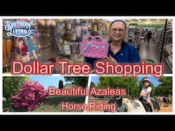 Dollar Tree Shopping  --  Fun Day  --  Addison Riding a Horse  --  We're Watching Avery
