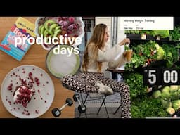 PRODUCTIVE DAYS IN MY LIFE / what I eat, training, resetting & staying on track /