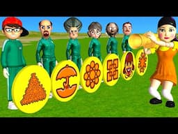 Scary Teacher 3D vs Squid Game Trying Jump Dalgona Candy Shapes Level Max Challenge Who's Boss