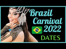 💚💛 Brazil Carnival 2022 Dates  #shorts + Bonus Samba Dance