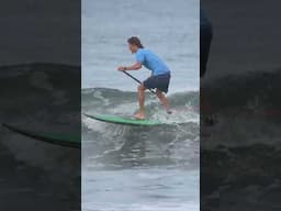 SUP Surfing Clean Beach Break Waves  #standuppaddle