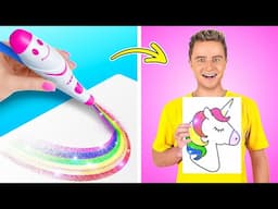 Arte e Artigianato Brillanti & Trucchi Scolastici! 🎨✨ Studenti Ricchi vs Poveri di 123 GO!