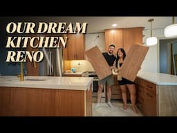 EP 16: Installing Hardware and Trim!! | OUR DREAM KITCHEN RENOVATION
