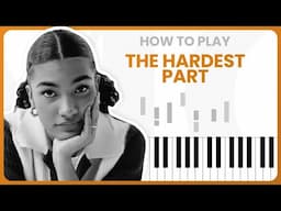 The Hardest Part - Olivia Dean - PIANO TUTORIAL (Part 1)