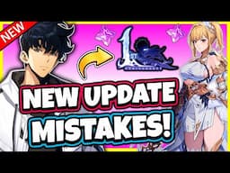 NEW UPDATE MISTAKES! AVOID THESE & GET YOUR ACCOUNT READY! [Solo Leveling: Arise]