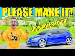 My Golf R Engine LOCKED UP So I Fixed It With Sand Paper & Attempted To Drive 1000 Miles Back Home!