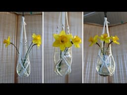 Macrame Mason Jar Holder | 🪴 Propagation | Flowers 🌼
