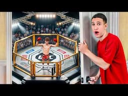 I Built A Secret UFC Gym In My Room