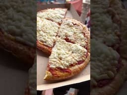 🍕 Magic Kingdom pizza! 🍕 Pinocchio Village Haus plant-based “cheese” pizza. #vegandisney #disney