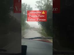 Hujan deras Florence Italy dan sekitarnya ☔⚡🌧️🌧️🌧️ #lifeinitaly #firenze #pioggia