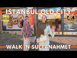 ISTANBUL TURKEY 2025 | 4K Old City Walking Tour: Sultanahmet Restaurants & Sirkeci Hotels