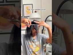 How I trim my hair at home #trim #naturalhair #naturalhaircare